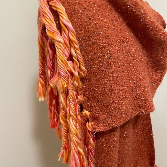 New Anthropologie Scarf/Wrap  Bronze/Orange Fringed Super Soft NWOT. - Picture 14 of 14